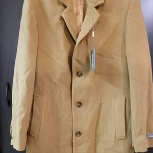 Michael Kors men's camel colored cashmere blend coat. New and unworn.